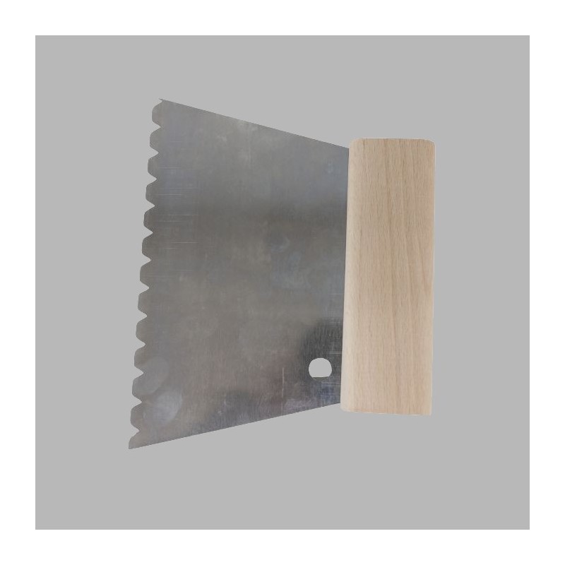 Peigne à colle grossière avec manche en bois