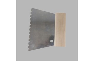 Peigne à colle grossière avec manche en bois