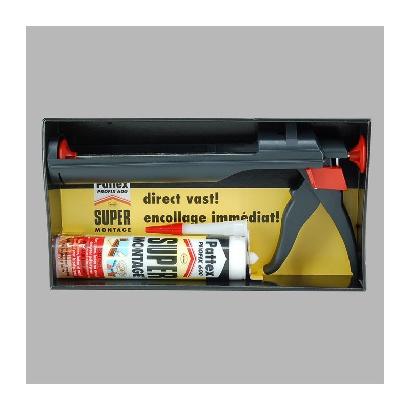 pattex caulking gun glue 600 profix set
