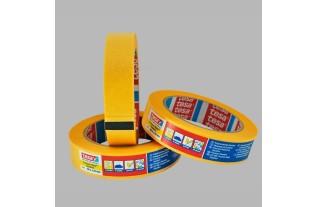 Tesa precisiecrêpe afplaktape / maskeertape 50 meter lang 25 mm breed