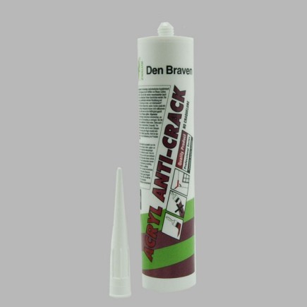 Den Braven zwaluw Acryl Anti-Crack wit koker 310 ml