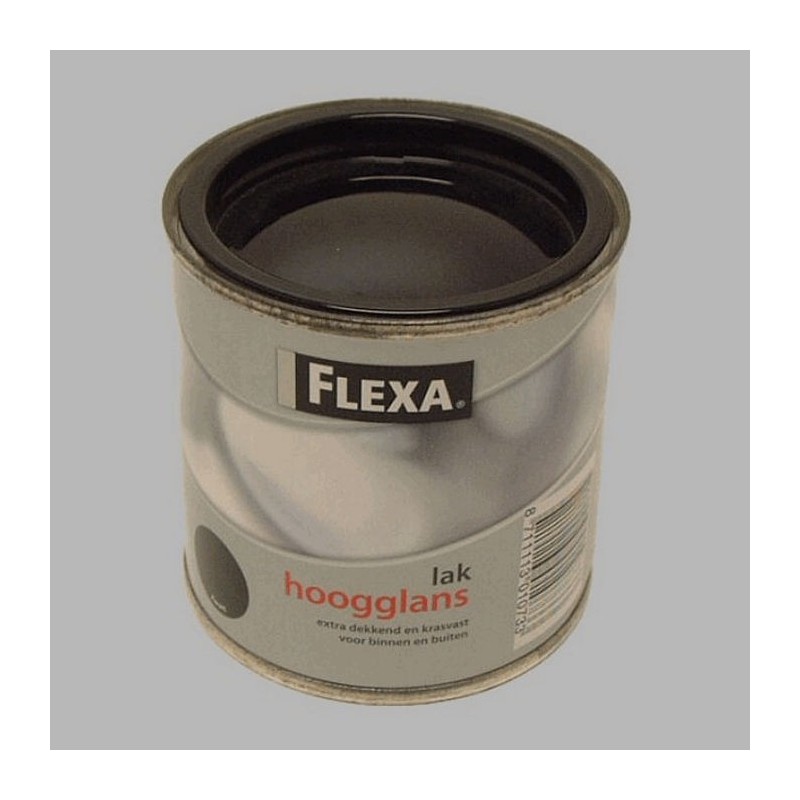 flexa hoog glans zwart 250 ml