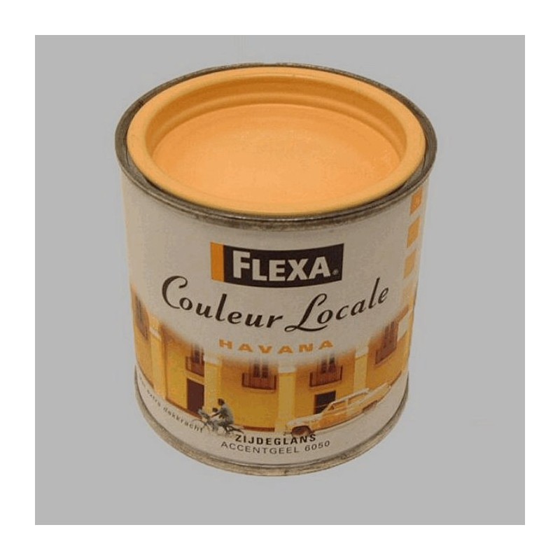 flexa couleur locale satijn 250 ml havana accent geel