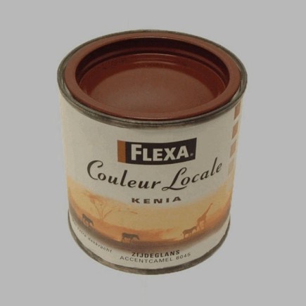 Flexa local color satin 250 ml Kenya accent camel