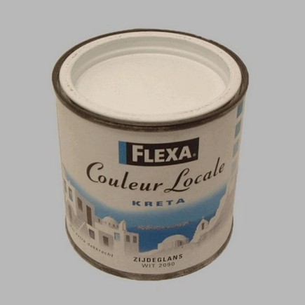 Flexa couleur locale satijn 250 ml kreta wit
