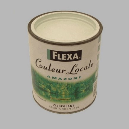 Flexa couleur locale satijn 750 ml amazone zacht groen