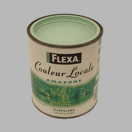 Flexa couleur locale satijn 750 ml amazone groen
