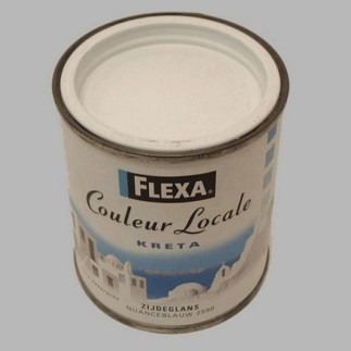 Flexa couleur Kreta locale satijn 250 ml nuance blauw