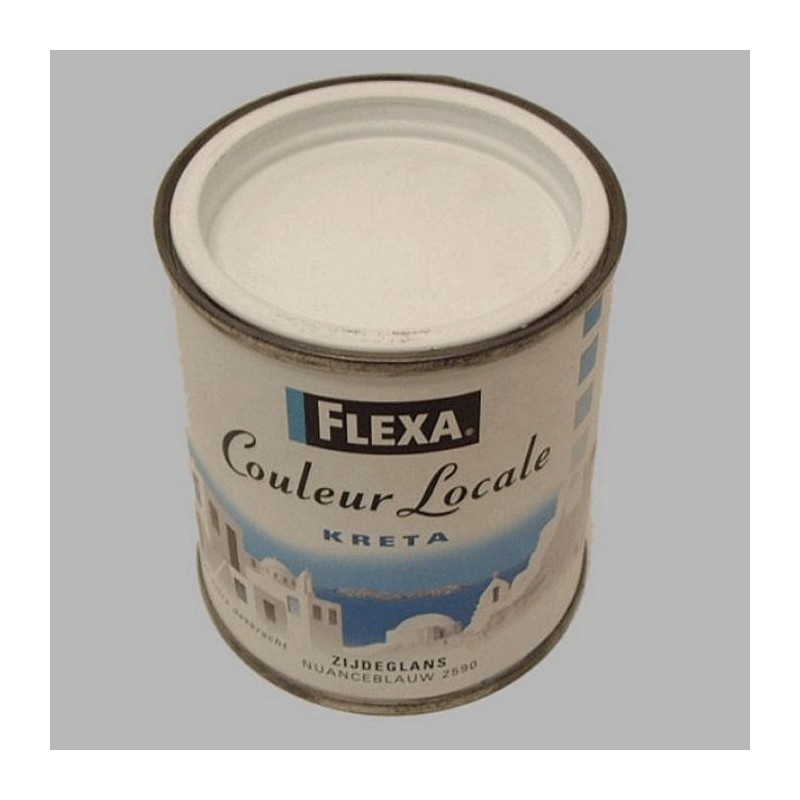 Flexa couleur Kreta locale satijn 250 ml nuance blauw