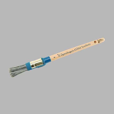 round paint brush Copenhagen Gold 8 Synthetic