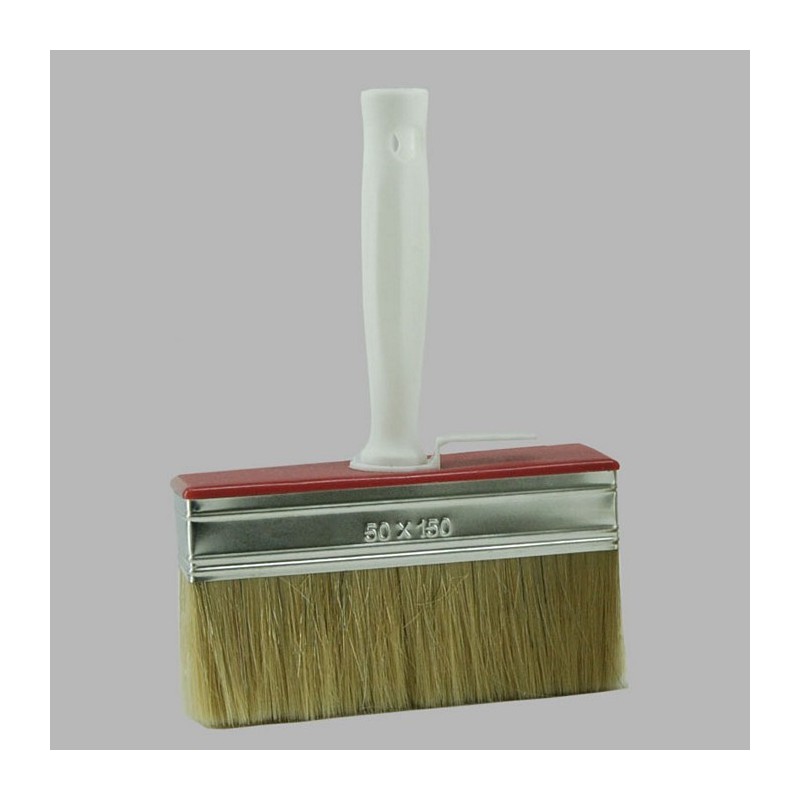 Block head paint brush Semi-Pro red 15 x 5 cm