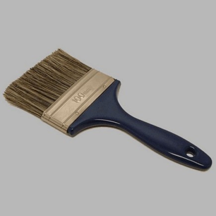 Flat paint brush British made 4 inch