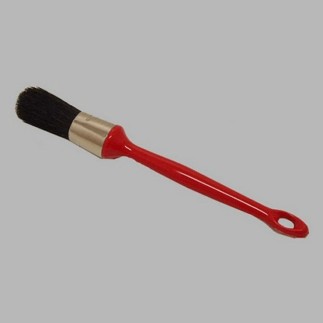 pinceau rond pointu plastique 16 rouge