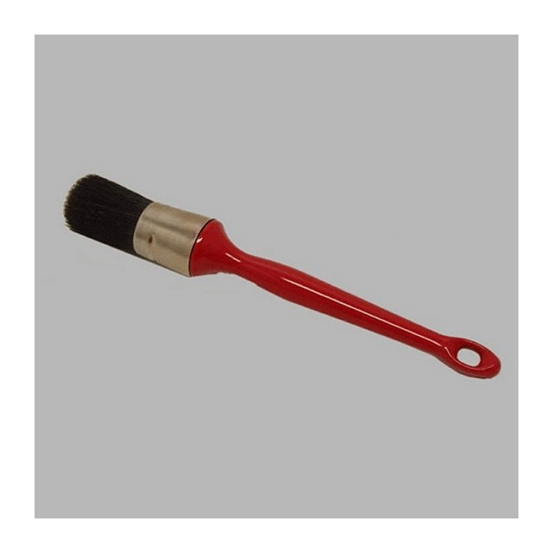 pinceau rond pointu plastique 18 rouge