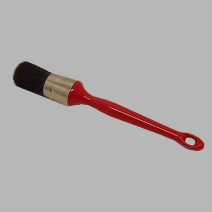 rounded tip paint brush plastic 18 red