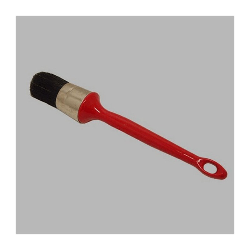 pinceau rond pointu plastique 22 rouge