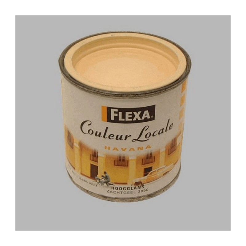 Flexa couleur locale hoogglans 250 ml havana zachtgeel Flexa couleur locale hoogglans 250 ml havana zachtgeel