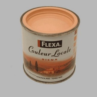 Flexa couleur locale hoogglans 250 ml siena terra