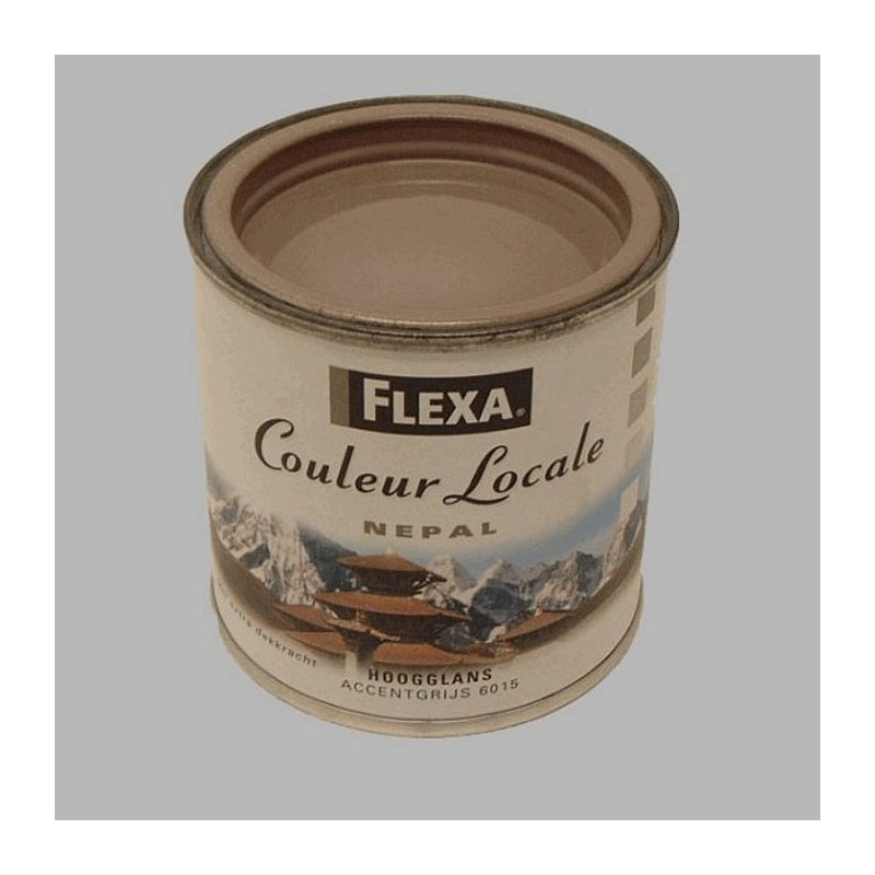 Flexa couleur locale hoogglans 250 ml Nepal accent grijs Flexa couleur locale hoogglans 250 ml Nepal accent grijs