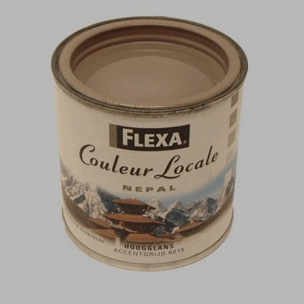 Flexa couleur locale hoogglans 250 ml Nepal accent grijs