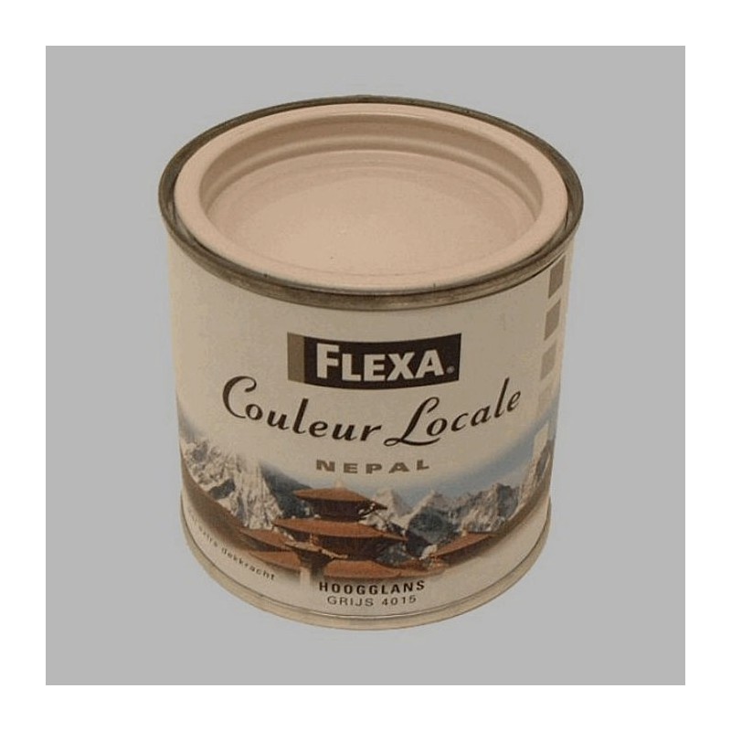 Flexa couleur locale hoogglans 250 ml Nepal grijs Flexa couleur locale hoogglans 250 ml Nepal grijs