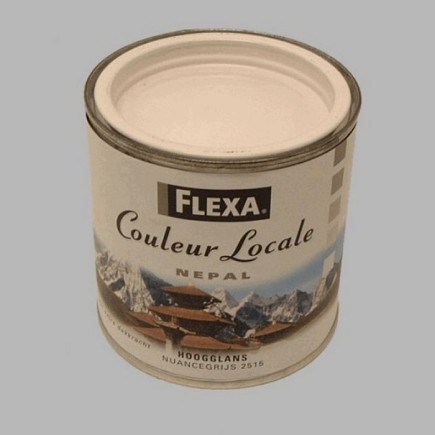 Flexa couleur locale hoogglans 250 ml nepal nuance grijs
