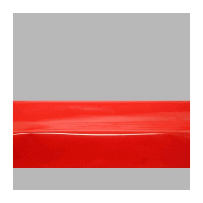 Toile cirée Gloss Film couleur uni rouge largeur 140 cm