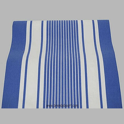 Tuinmeubelstof strepen design blauw wit