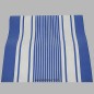 Tissu pour salon de jardin rayures de couleur bleu-blanc