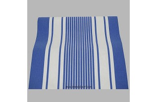 Tissu pour salon de jardin rayures de couleur bleu-blanc
