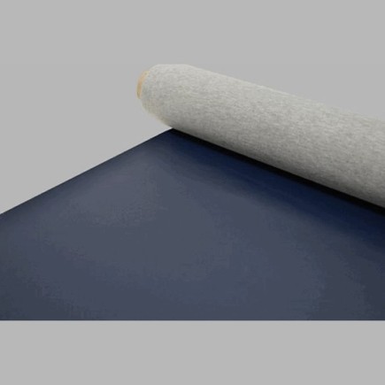 Tissu Simili Cuir coleur bleu foncé largeur 140 cm