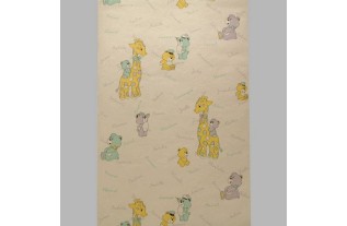 Kinderkamer behang design giraffe en beren