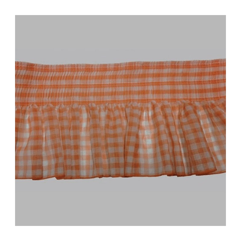 Coupon ruché orange avec diamant