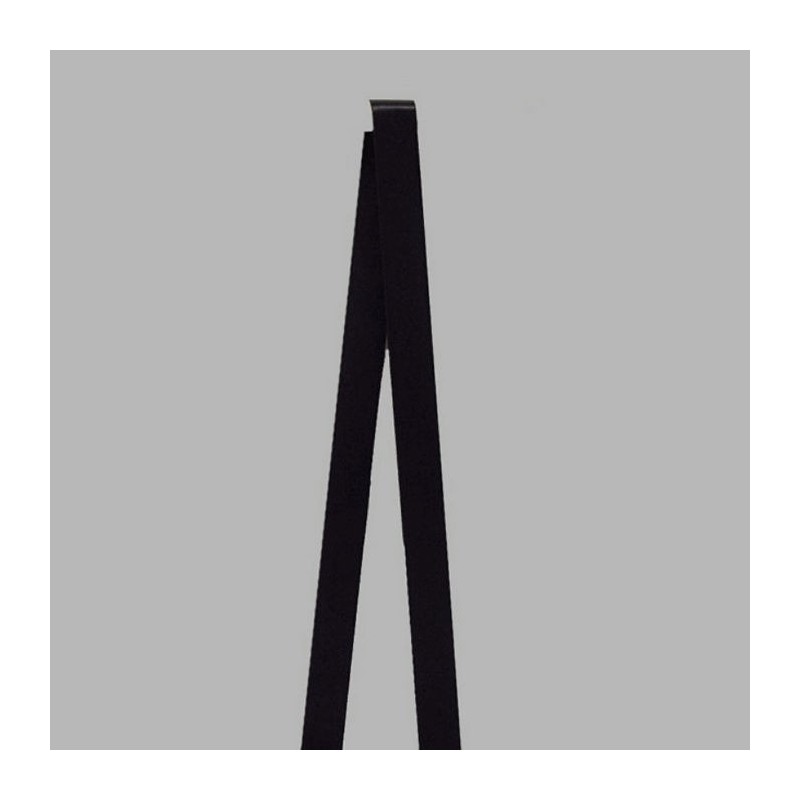 ruban de satin couleur noire largeur 10-15-25 mm