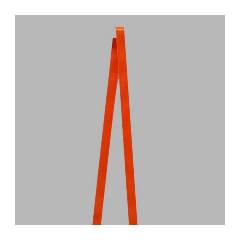 ruban de satin couleur orange vif largeur 10-15 mm