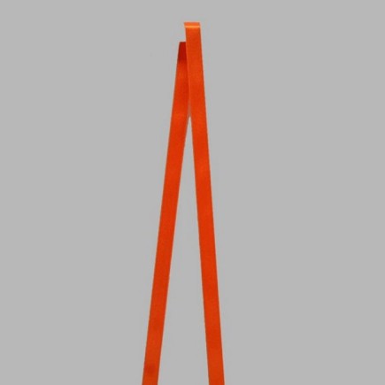 ruban de satin couleur orange vif largeur 10-15 mm