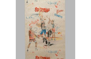 wallpaper for kidsrooms design streetball