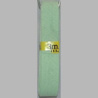 biais couleur vert clair 20 mm longueur 3 mètres