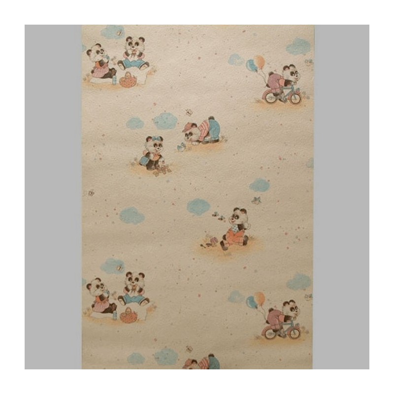 Kinderkamer behang design pandabeertjes Kinderkamer behang design pandabeertjes