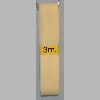 biais couleur beige 20 mm longueur 3 mètres