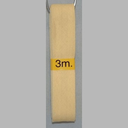 biais couleur beige 20 mm longueur 3 mètres