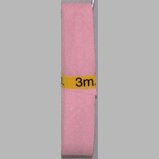 biais couleur rose 20 mm longueur 3 mètres