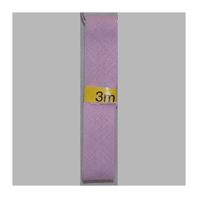 biais couleur violet clair 20 mm longueur 3 mètres