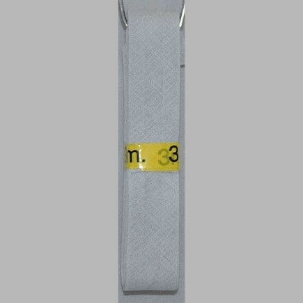 biais couleur gris clair 20 mm longueur 3 mètres