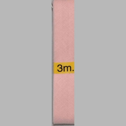 biais couleur rose clair 20 mm longueur 3 mètres