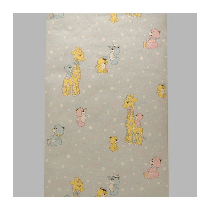 wallpaper for kidsrooms design giraffes and bears in snowflakes