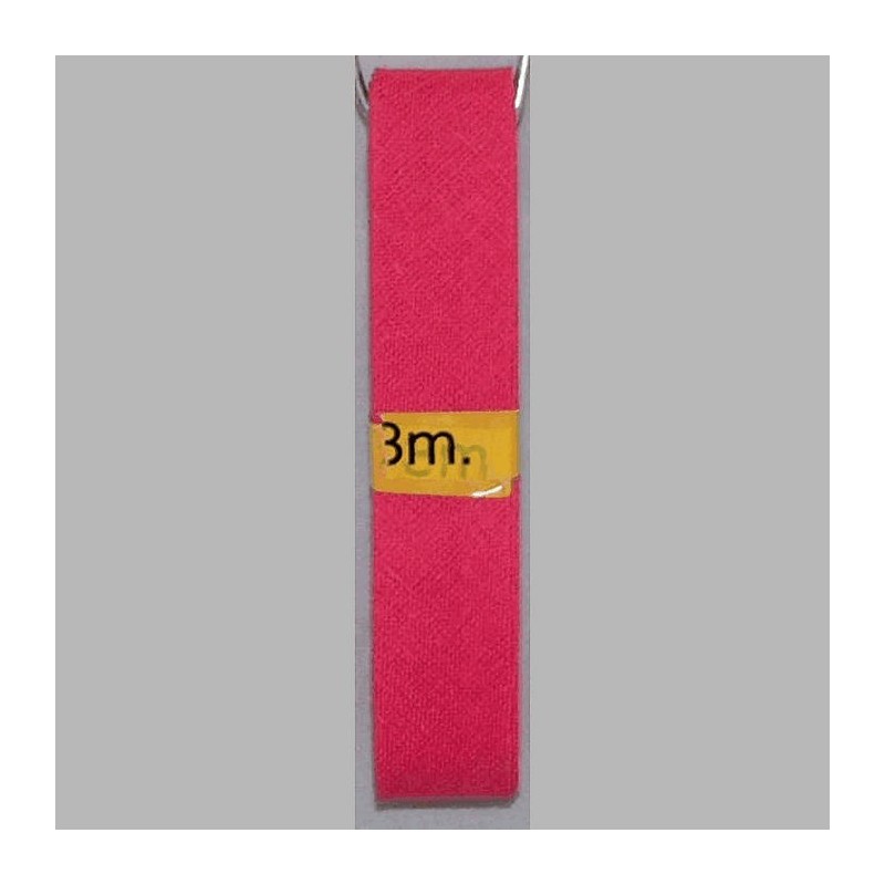 biaisband kleur donker roze 20 mm lengte 3 meter