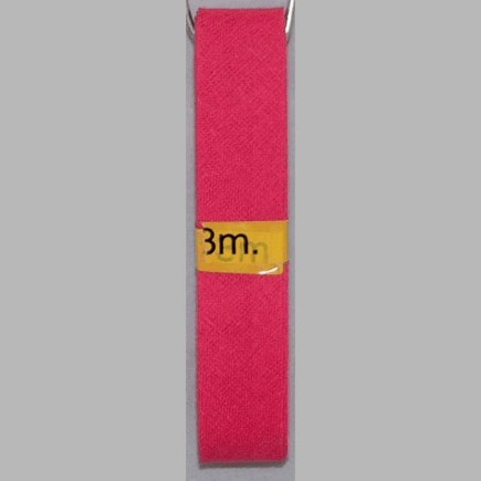 biais couleur rose foncé 20 mm longueur 3 mètres
