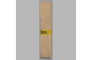 biais couleur brun clair 20 mm longueur 3 mètres