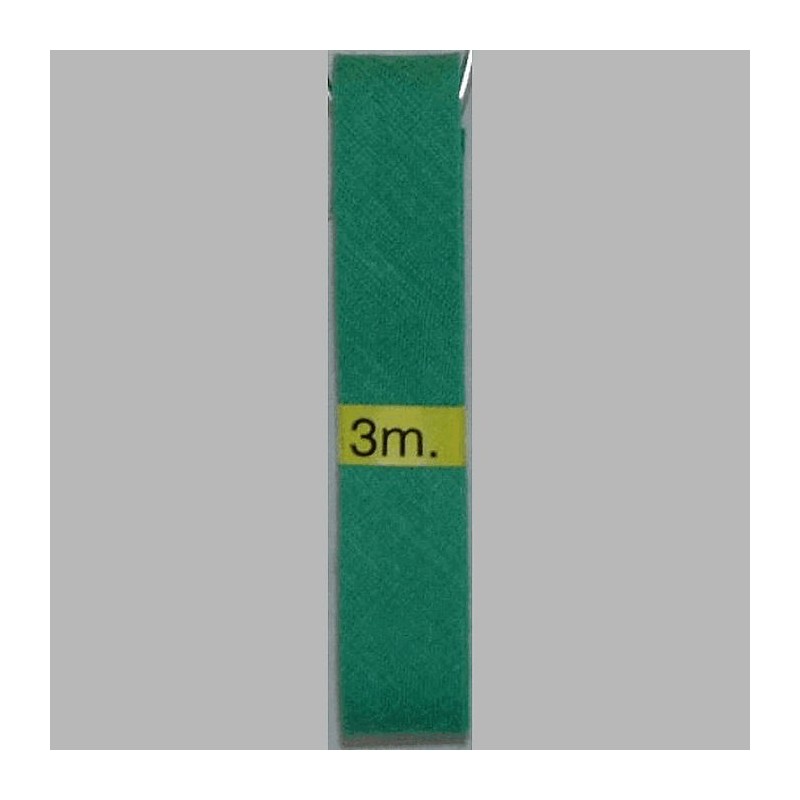 biais couleur verte 20 mm longueur 3 mètres